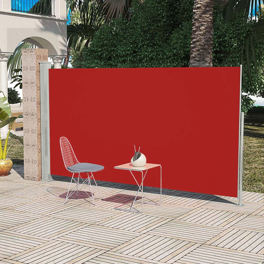 vidaXL Boční markýza na terasu / balkonová zástěna 160 x 300 cm červená