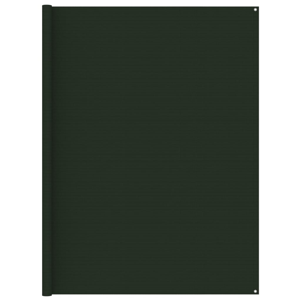 vidaXL Koberec ke stanu 250 x 250 cm tmavě zelený