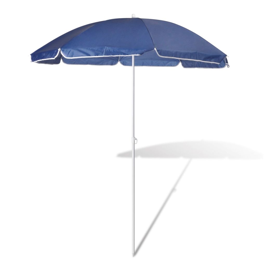 vidaXL Plážový slunečník - 180 cm - modrý