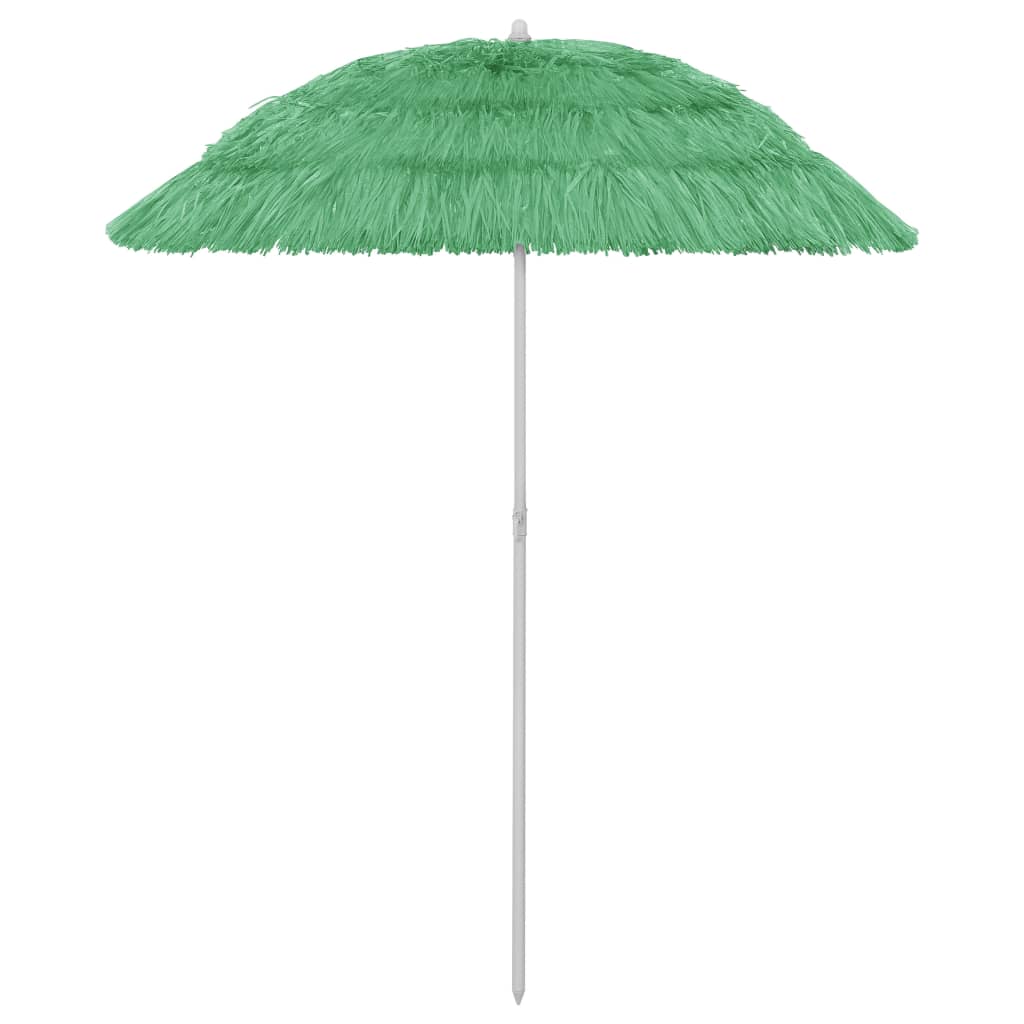vidaXL Plážový slunečník zelený 180 cm
