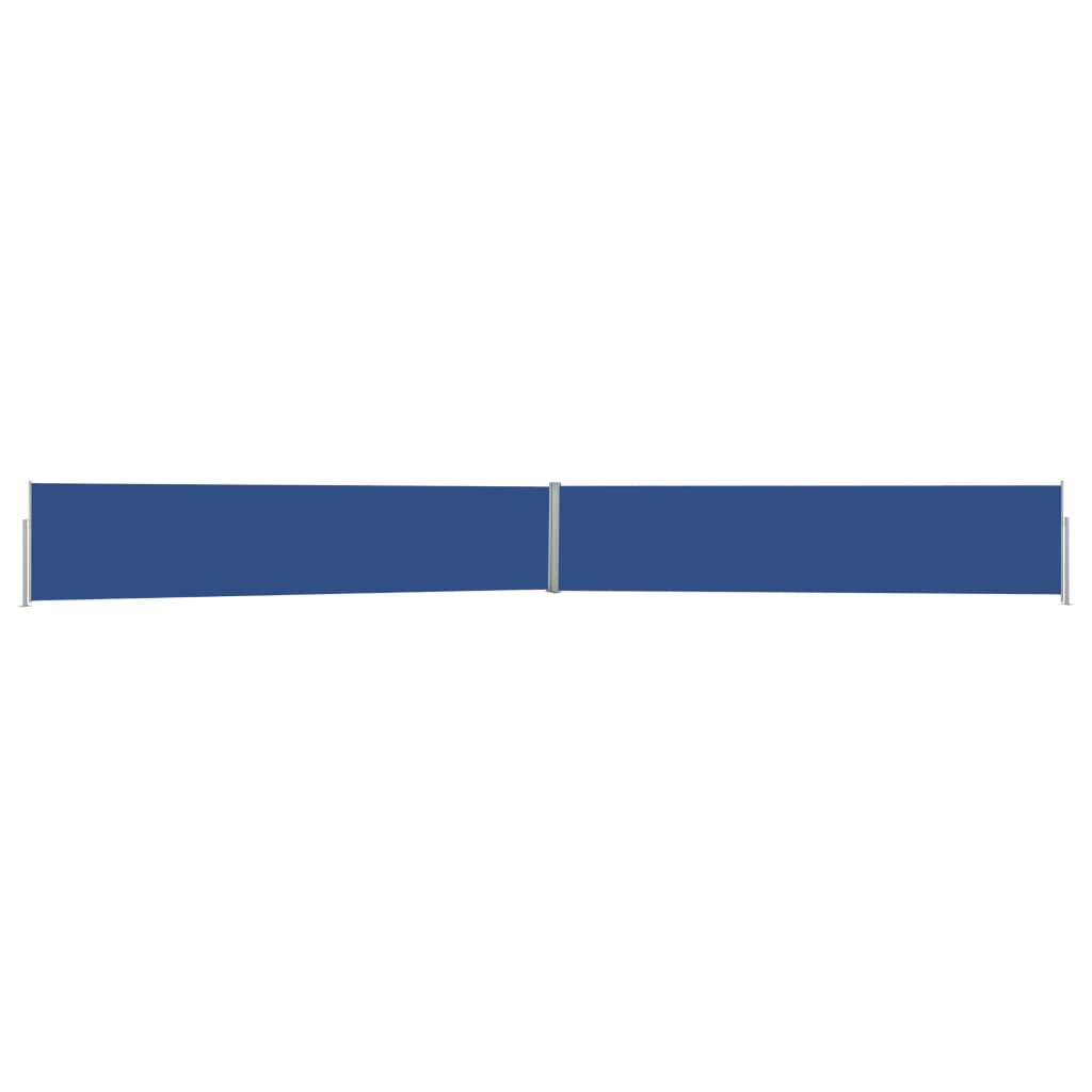 vidaXL Zatahovací boční markýza / zástěna 140 x 1200 cm modrá