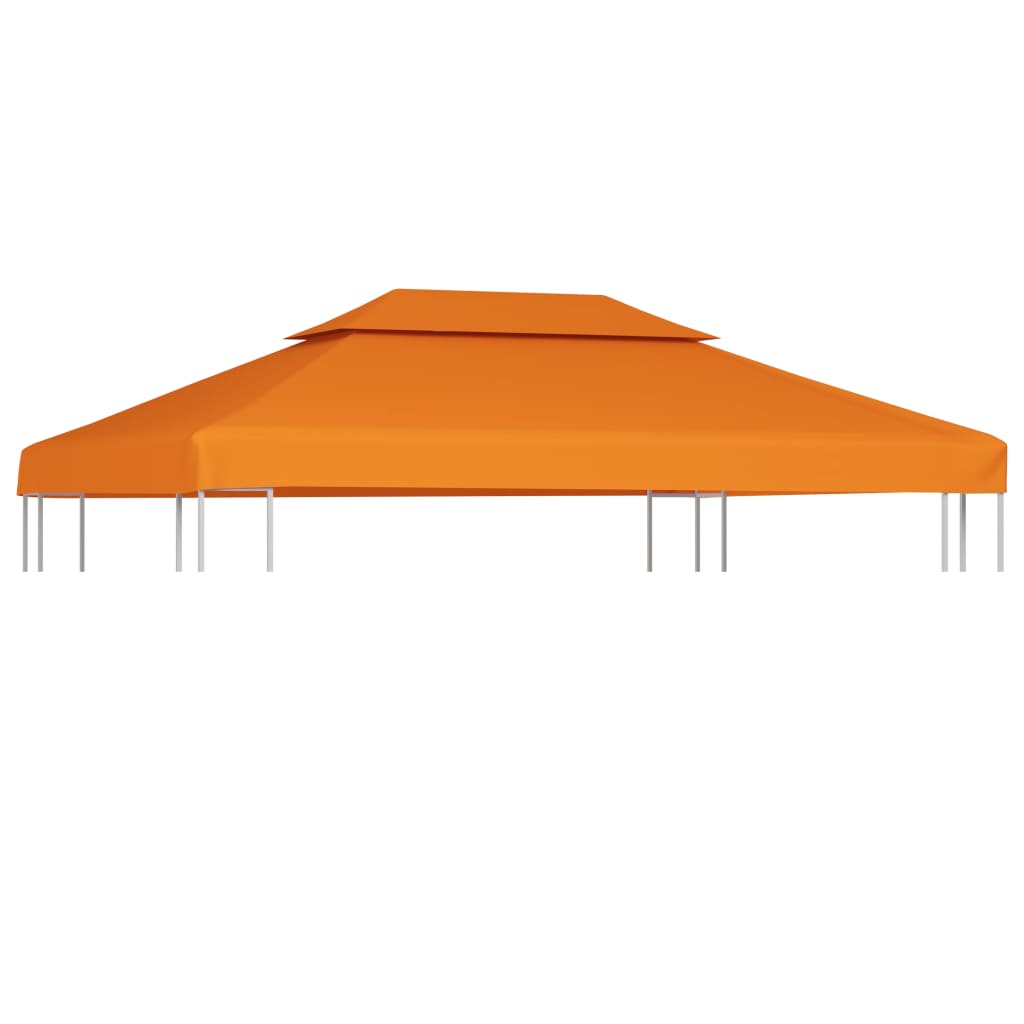 vidaXL Nepromokavá náhradní střecha na altán 310g/m² oranžová 3x4 m